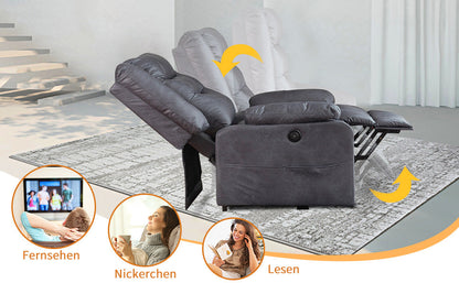 ASUKALE Elektrischer Aufstehhilfe Relaxsessel,Senioren Sessel, Aufstehsessel Elektrisch mit Aufbewahrungstasche，Elektrisch fernseh TV Sesel