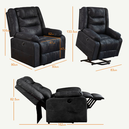 ASUKALE Elektrischer Aufstehhilfe Relaxsessel,Senioren Sessel, Aufstehsessel Elektrisch mit Aufbewahrungstasche，Elektrisch fernseh TV Sesel