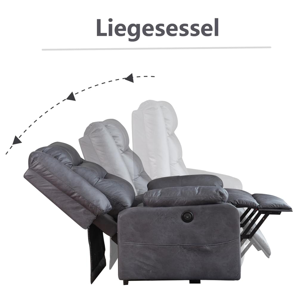 ASUKALE Elektrischer Aufstehhilfe Relaxsessel,Senioren Sessel, Aufstehsessel Elektrisch mit Aufbewahrungstasche，Elektrisch fernseh TV Sesel